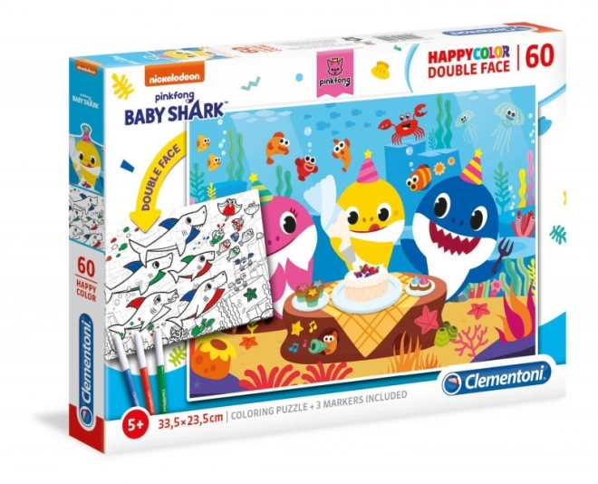 Clementoni Double-sided Puzzle Baby Shark Celebration