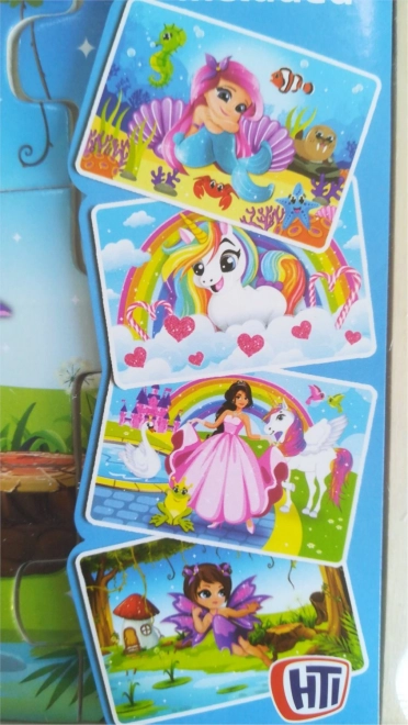 Wooden Puzzle Fairies and Unicorns Set