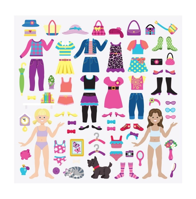 Reusable Fashion and Dress-Up Stickers