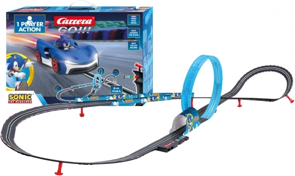 Carrera GO Slot Car Track Challenger SONIC 6 m