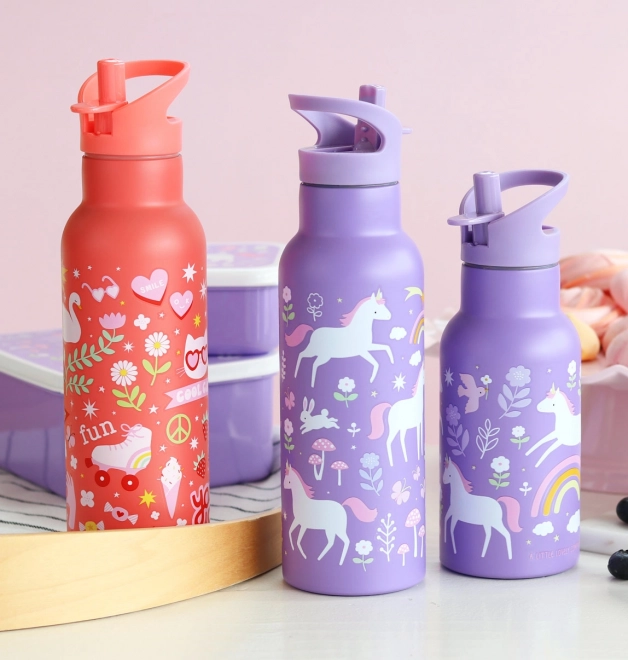 A Little Lovely Company Rozsdamentes acél ivópalack 500 ml – Szórakozás