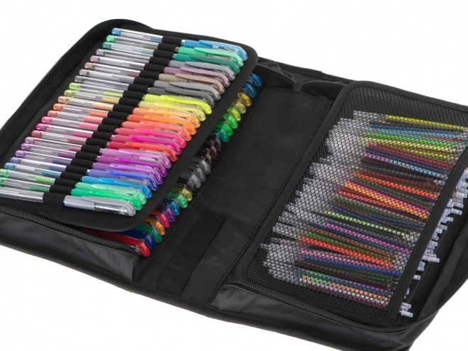 Colorful Gel Pens Set in Case - 120 Pens + 120 Refills