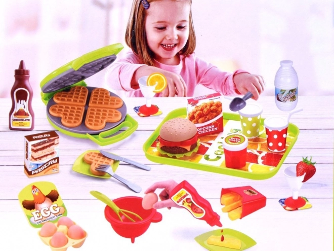 Kids Waffle Maker Playset