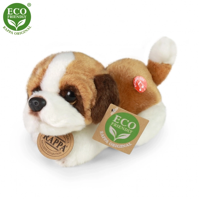 Lying Plush Dog with Sound Eco-friendly