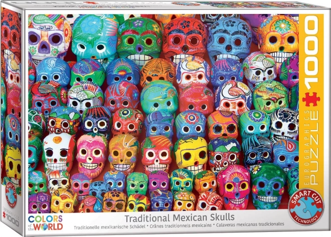 Traditional Mexican Skulls Puzzle 1000 Pieces