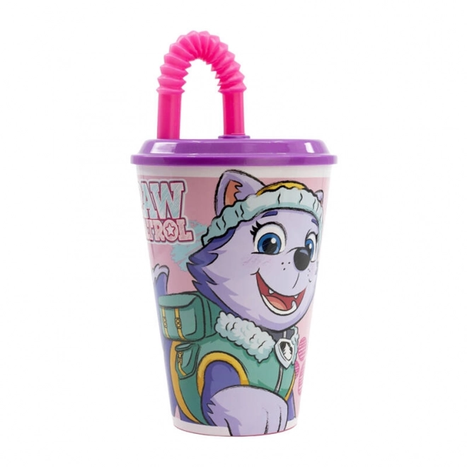 Children's Water Cup with Straw Paw Patrol Skye