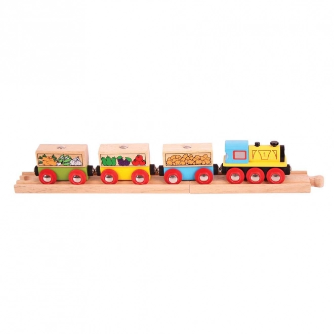 Bigjigs Rail Vegetable Train Set