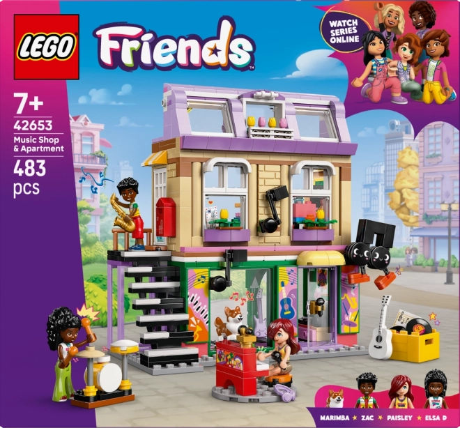LEGO Friends Musikgeschäft und Wohnung