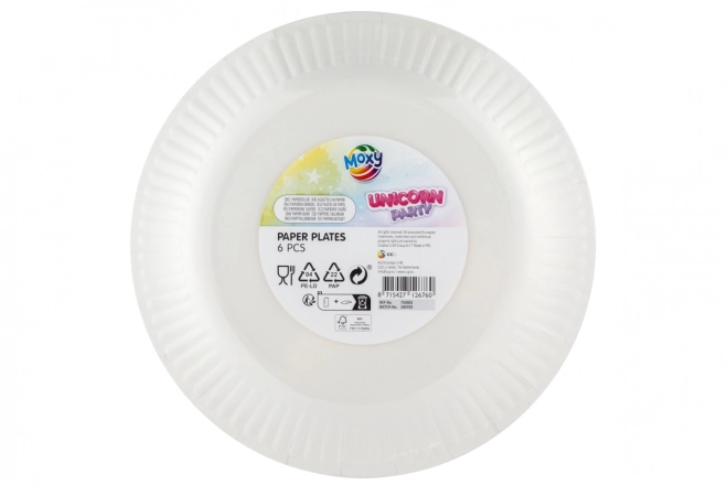 Unicorn Paper Plates Set of 6