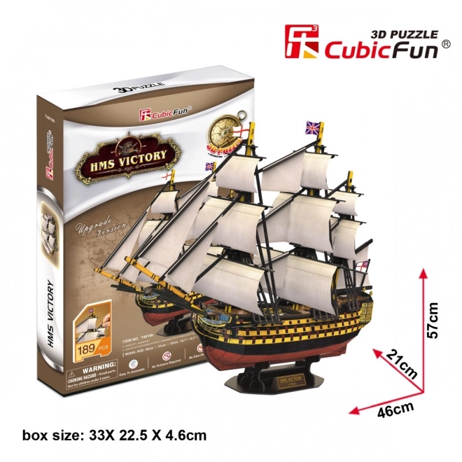 3D Puzzle Sailboat HMS Victory