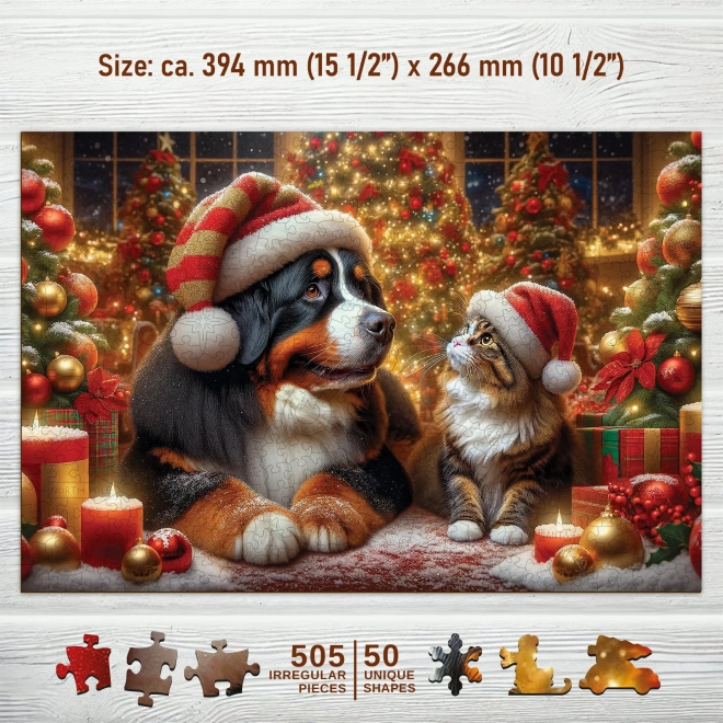 Wooden City wooden puzzle cat and dog 505 pieces