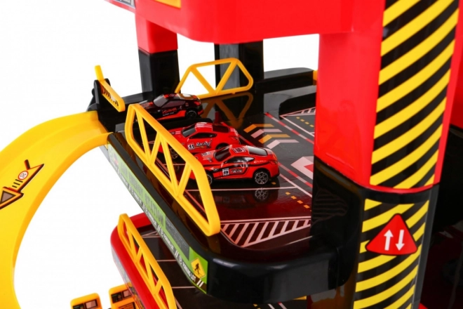 5-Level Kids Parking Garage with Moving Elevator and 10 Die-Cast Cars