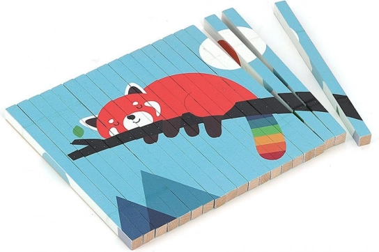 Puzzle en bois 4D Animaux par Vilac