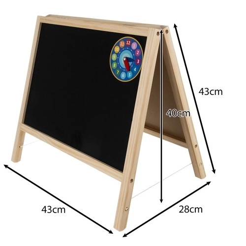Playtive double-sided chalkboard and whiteboard for kids 4-in-1