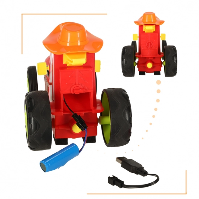 Remote Control Jumping and Dancing Tractor Toy