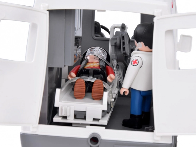 interactive ambulance play set with stretcher and sound