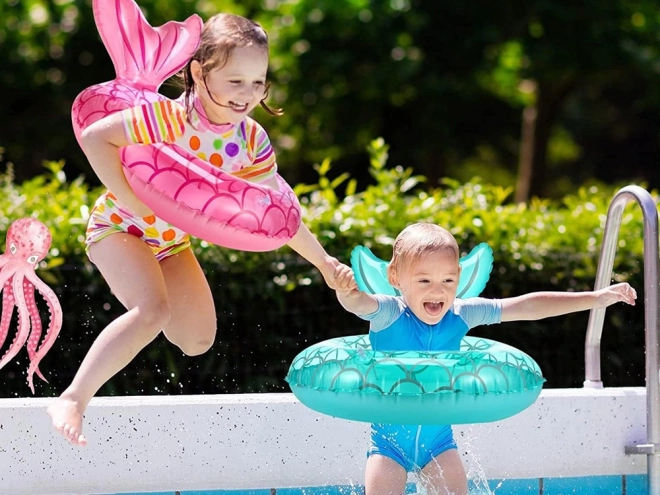 Inflatable Kid's Swim Ring with Fin