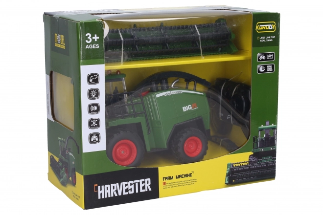 Remote Control Smoking Combine Harvester