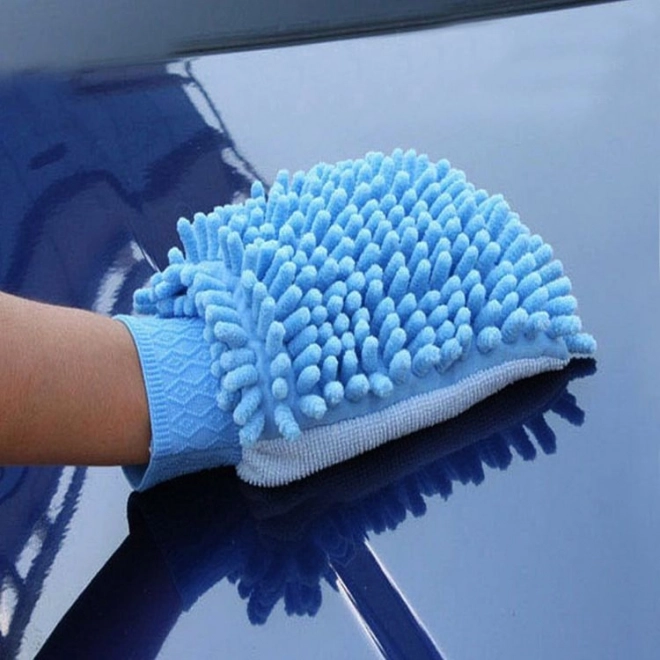 Microfiber Car Washing Glove - Purple