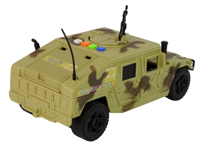 Military Friction Powered Car Toy in Light Camo