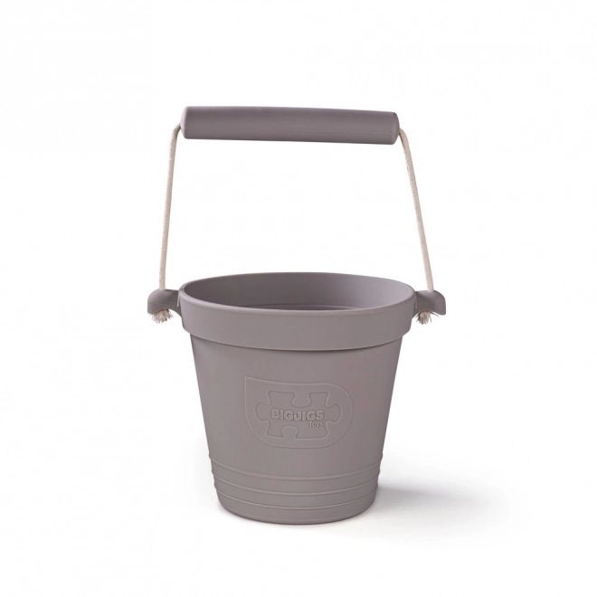 Bigjigs Toys Beach Bucket Dark Gray