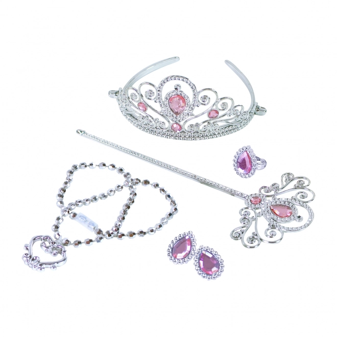 Princess Tiara and Wand Set in Pink