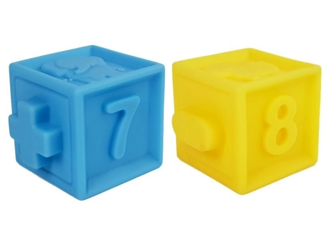 Sensory Soft Block Set with Animals and Numbers