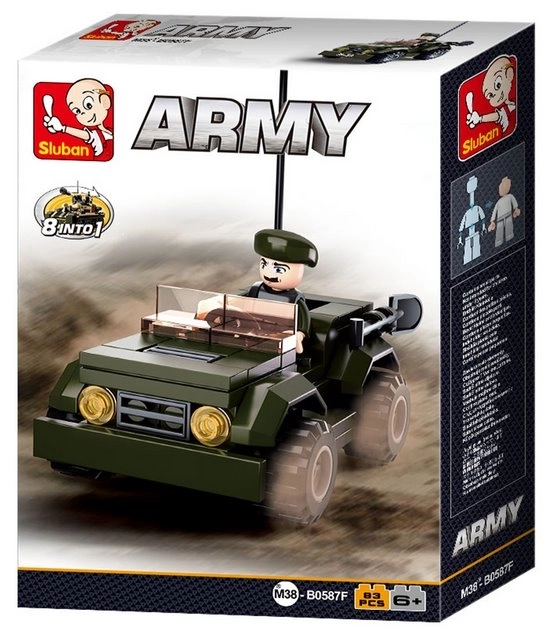 Sluban Military Jeep Building Set