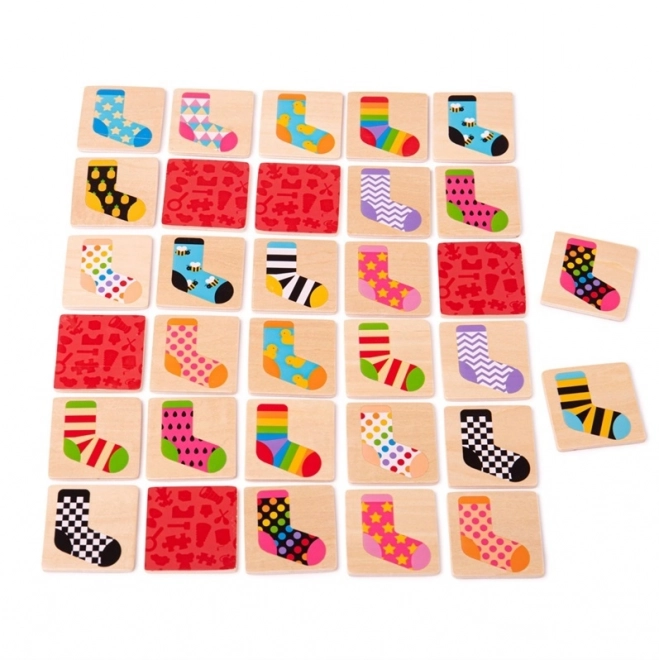 Bigjigs Toys Memory Match Game with Socks