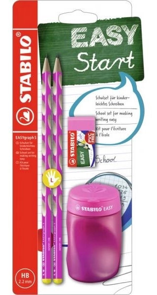 STABILO EASYgraph School Set for Left-Handers Pink
