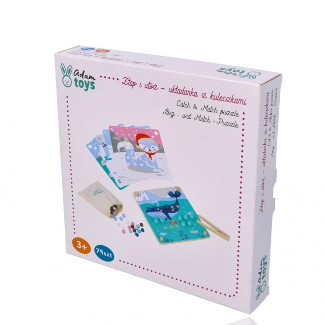 Catch and Arrange Arctic Animals Puzzle