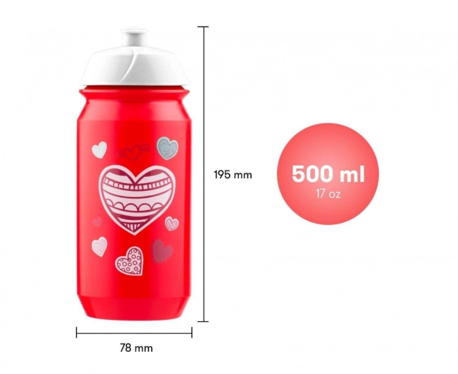 Heart Design Water Bottle