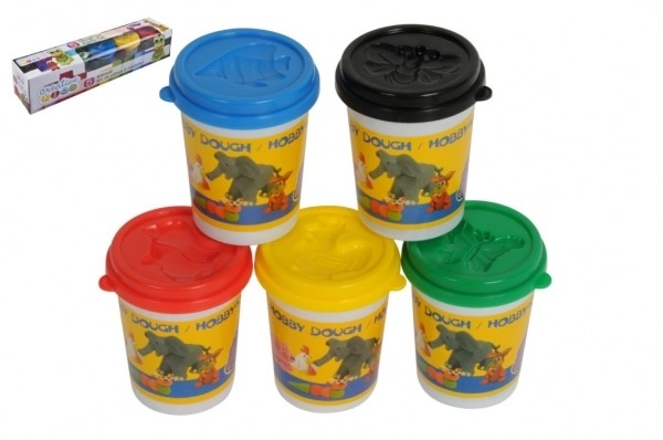 Modeling Clay Set in Cups - 5 Colors