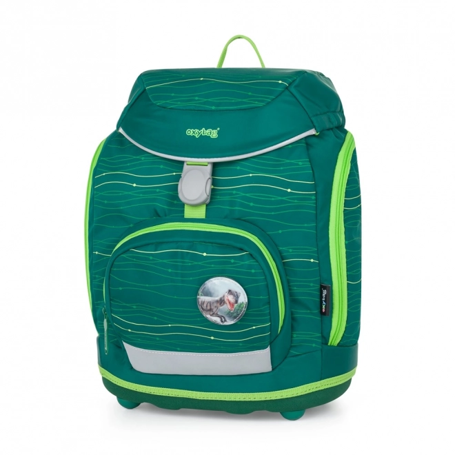 Set 4-Piece OXY Sherpy Green School Backpack