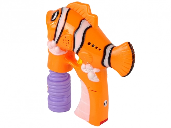 Orange Fish Bubble Machine