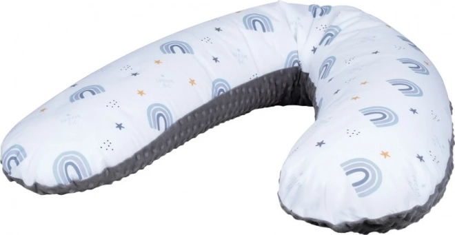 Bubaba Nursing Pillow - Gray Rainbow