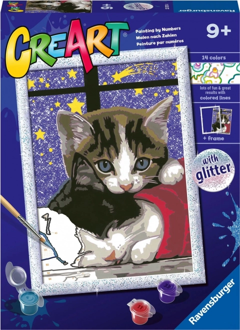 CreArt Adorable Kittens Paint by Numbers Kit