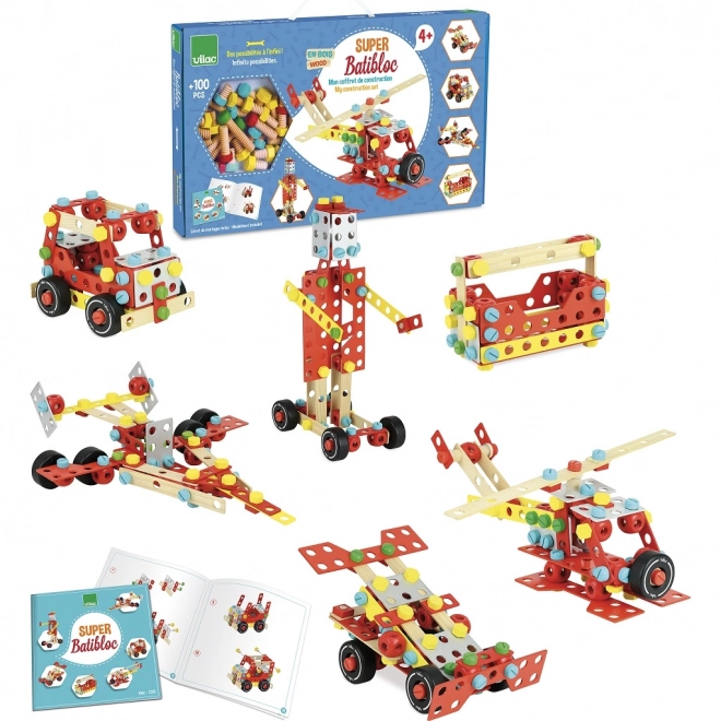 Vilac Wooden Construction Set