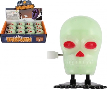 Jumping Plastic Skull 5 cm - 12 pieces in a box