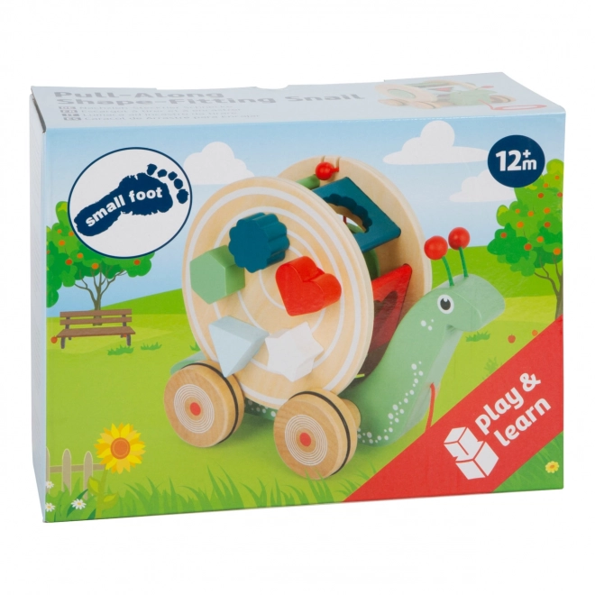 Montessori Pull-Along Snail with Shape Sorter