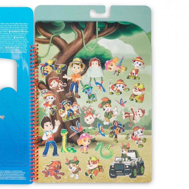 Paw Patrol Reusable Puffy Stickers - Jungle Edition