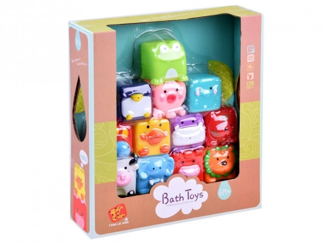 Colorful Bath Animal Toys Set 12 pcs