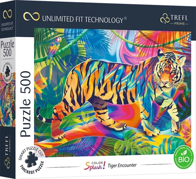 Trefl Puzzle Color Splash: Encounter with a Tiger 500 Pieces