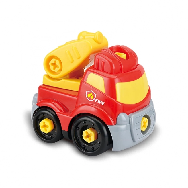 Fire Truck with Screw Assembly for Kids