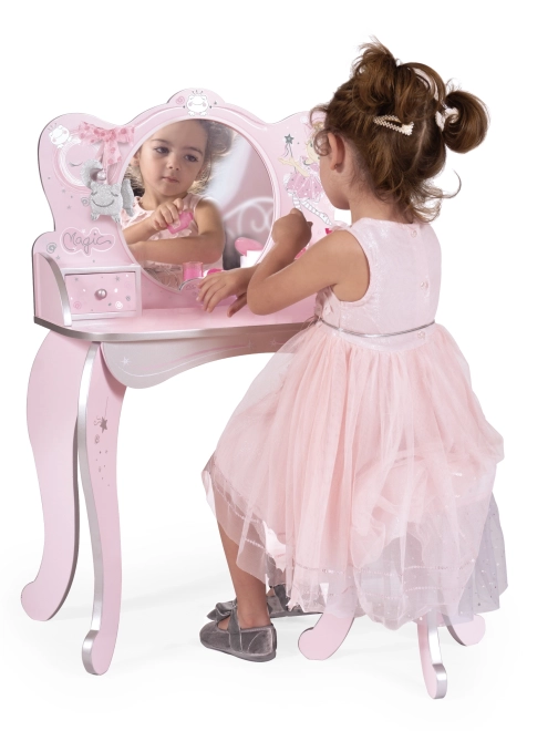 Magic Maria Wooden Vanity Set with Mirror