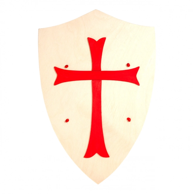 Wooden Shield with Cross