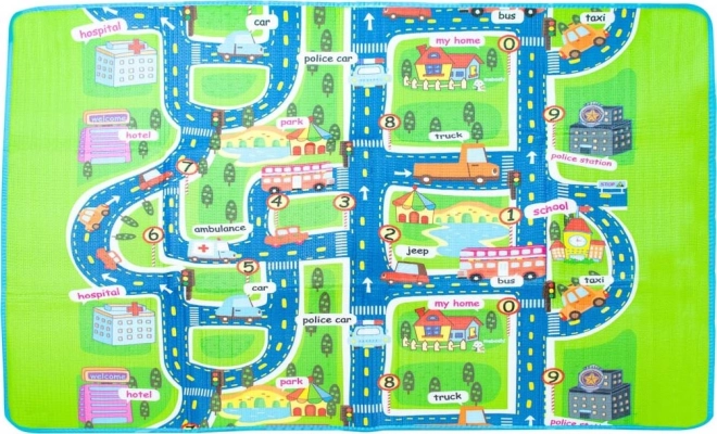 Educational Foldable Foam Play Mat City Design 160 x 130 cm