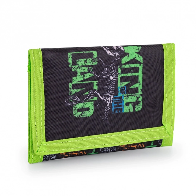 Children's Textile Wallet with Dinosaur Design