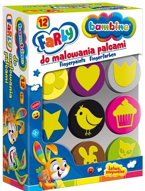 Finger Paints 12 Colors BAMBINO