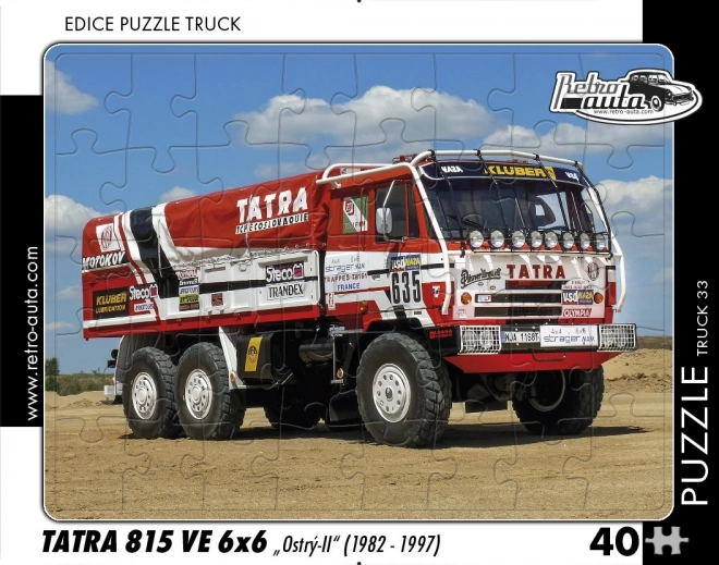 Retro Cars Puzzle Truck Tatra 815 VE 6x6 Ostro-II